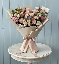 Букет цветов из:  Розы и Лизиантусы #REPLACE_PRED# Ходзь