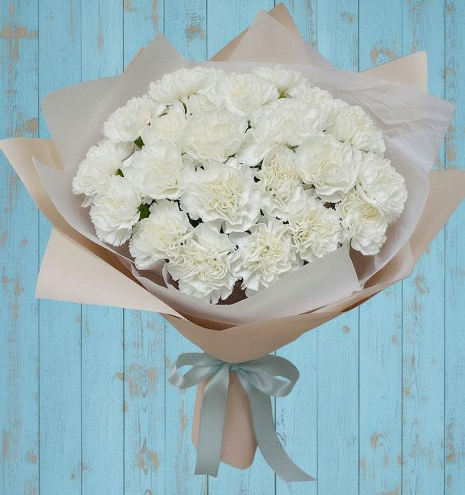 Букет цветов из: Гвоздики в Ходзь