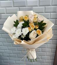 Букет цветов из:  Розы и Хризантемы в Ходзь