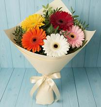 Букет цветов из:  Герберы в Ходзь