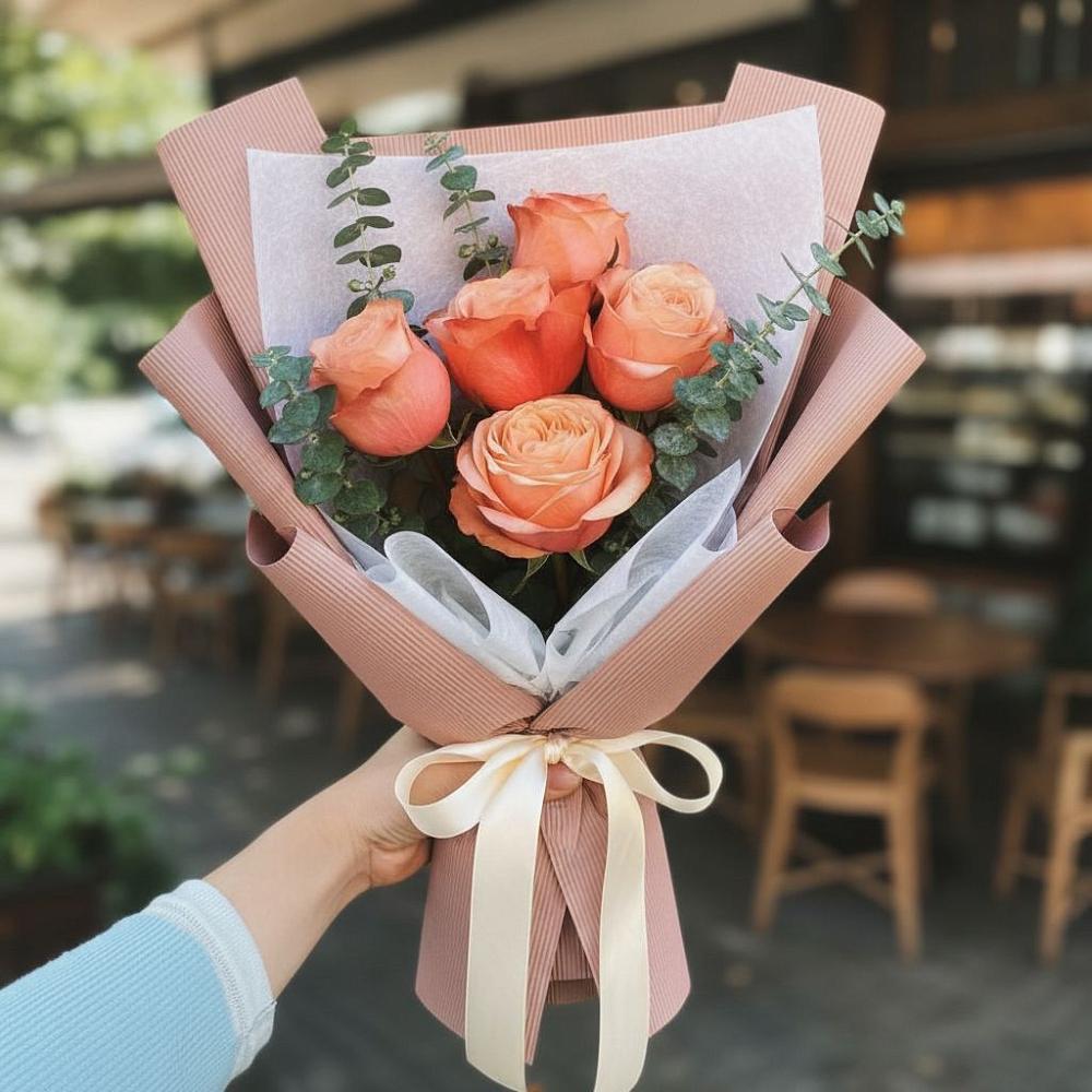 Букет цветов из: Розы в Ходзь