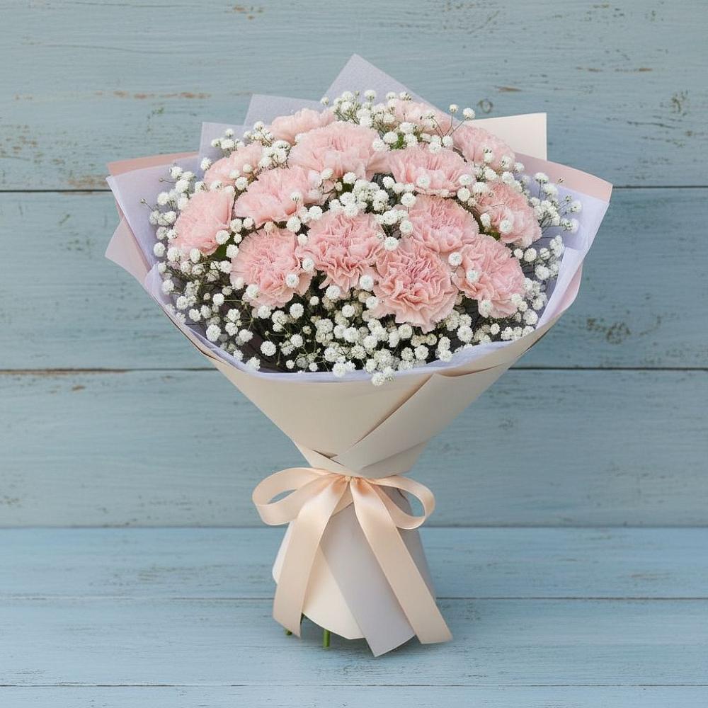 Букет цветов из: Гвоздики в Ходзь