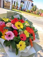 Букет цветов из:  Герберы #REPLACE_PRED# Ходзь