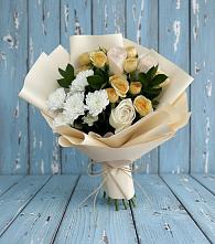Букет цветов из:  Розы и Хризантемы в Ходзь
