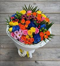 Букет цветов из:  Розы и Хризантемы в Ходзь