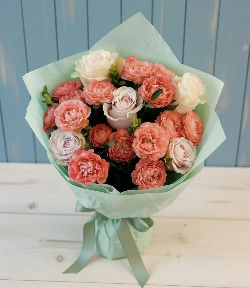 Букет цветов из: Розы в Ходзь