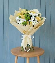 Букет цветов из:  Хризантемы и Розы #REPLACE_PRED# Ходзь