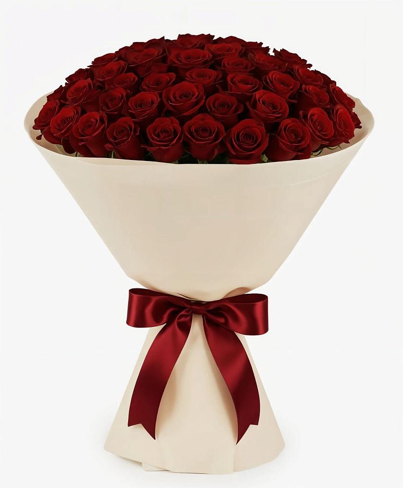 Букет 101 Бордовая роза Блэк Бакарра в Ходзь