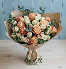 Букет цветов из:  Альстромерии и Розы #REPLACE_PRED# Ходзь