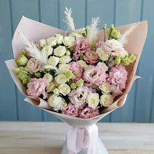 Букет цветов из:  Альстромерии и Розы в Ходзь